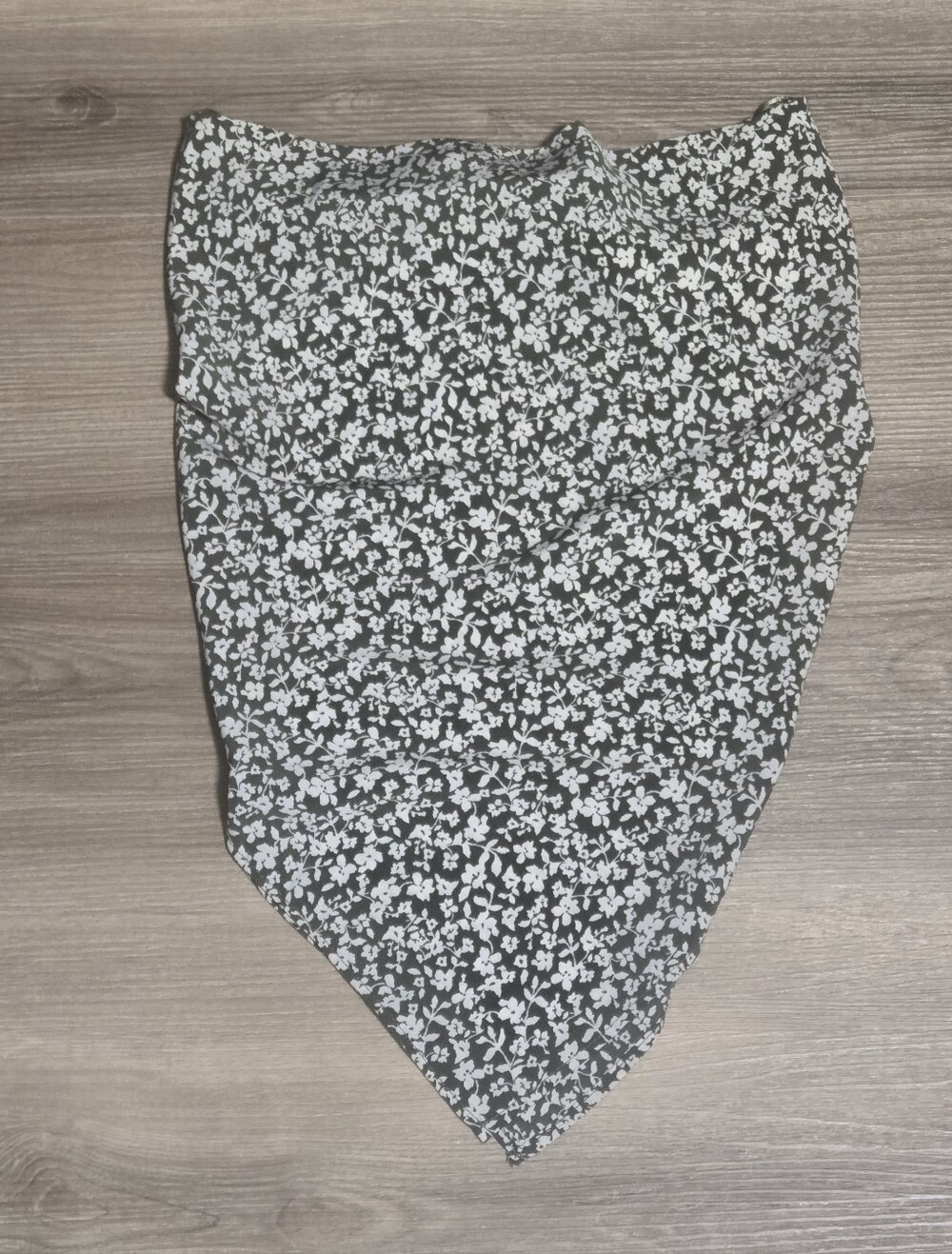 Olive Floral Tie-Back Top